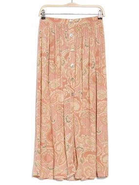 DR2 Boho Button Up Midi Skirt